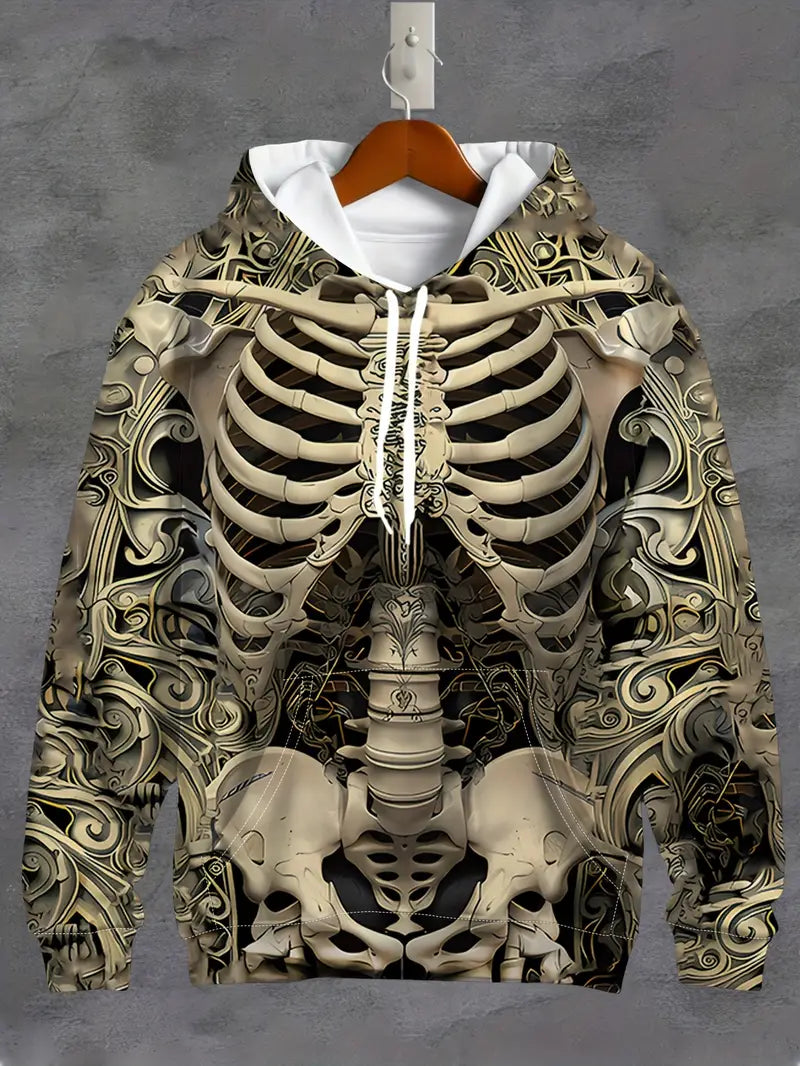 Axel | 3D Skeleton Art Hoodie for Men