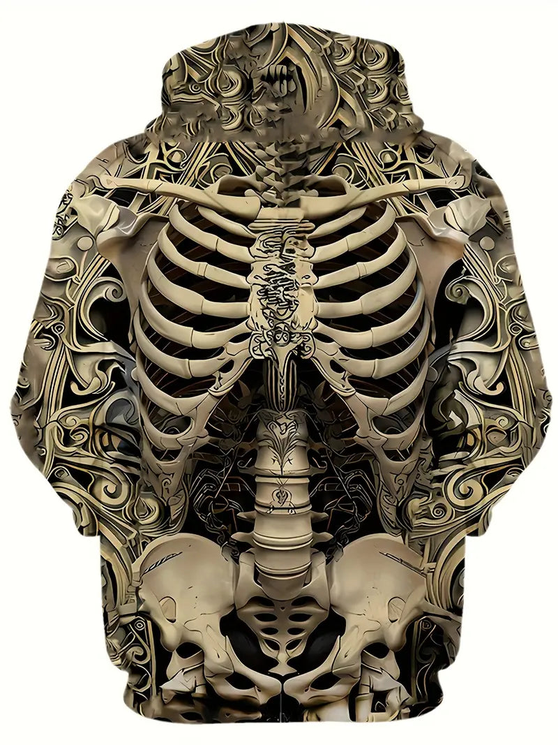 Axel | 3D Skeleton Art Hoodie for Men