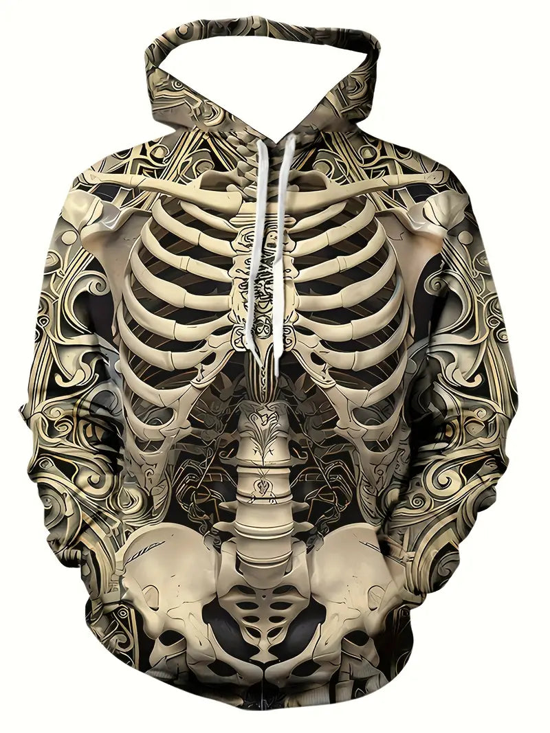 Axel | 3D Skeleton Art Hoodie for Men