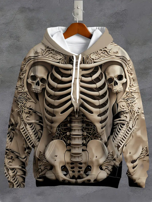 Axel | 3D Skeleton Art Hoodie for Men