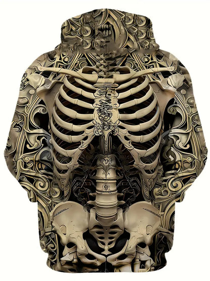 Axel | 3D Skeleton Art Hoodie for Men