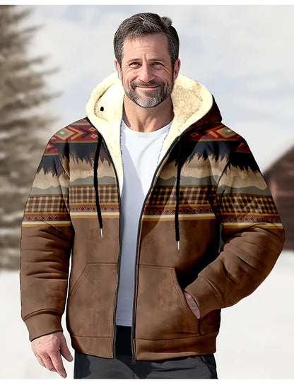 Wyatt | Vintage Fleece Lined Hooded Jacket for Men