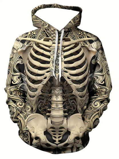 Axel | 3D Skeleton Art Hoodie for Men